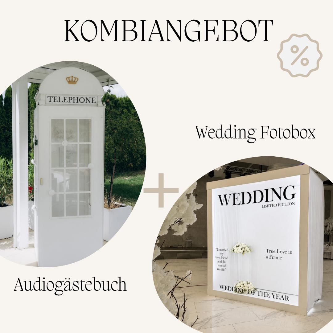 Wedding Call Kombiangebot Audiogästebuch & Wedding Fotobox